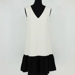 Leifsdottir Anthropology Black and White Mini Dress | Size 6